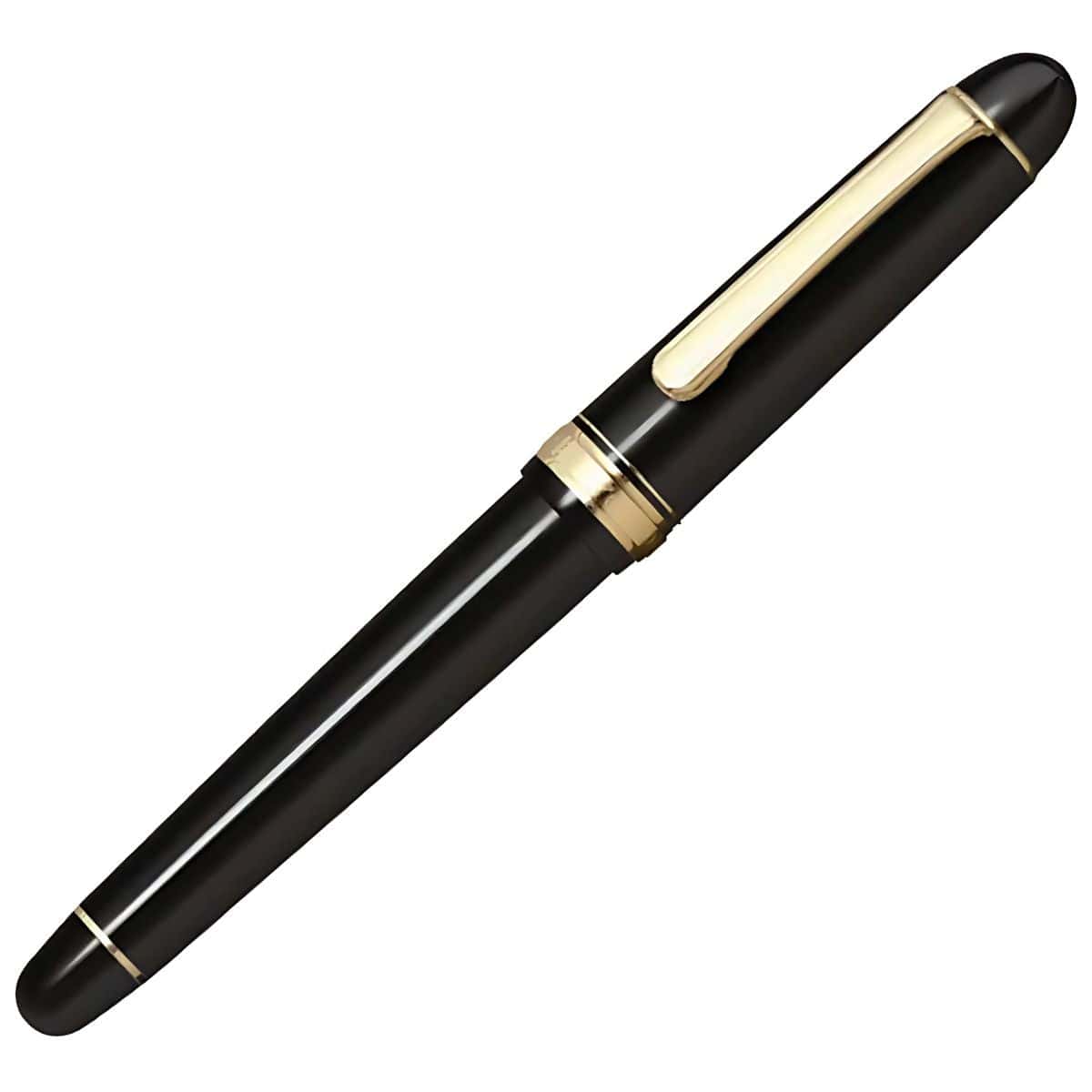 Caneta Tinteiro Platinum 3776 Century - Black Gold - Pena M Platinum