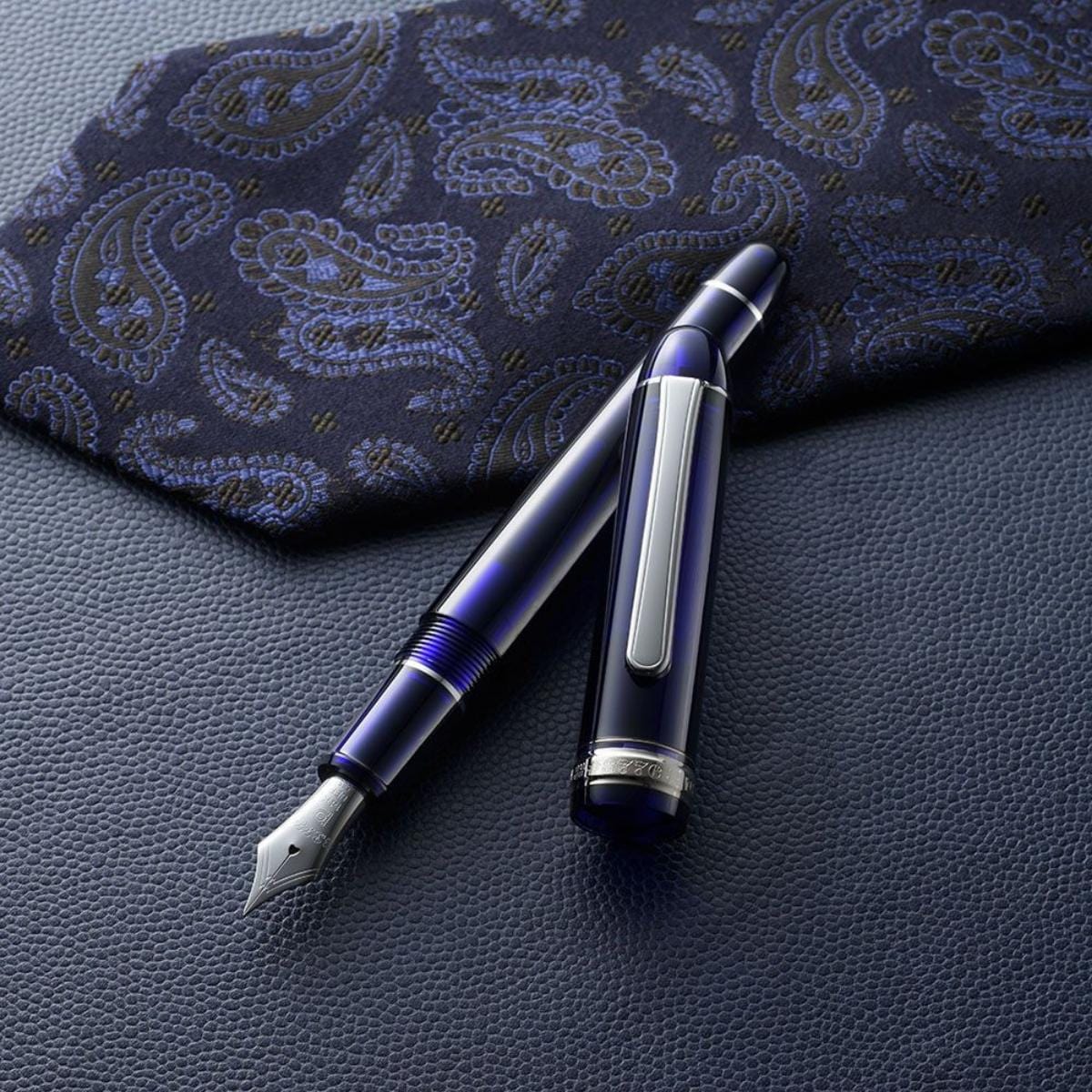 Caneta Tinteiro Platinum 3776 Century - Charles Blue - F Platinum