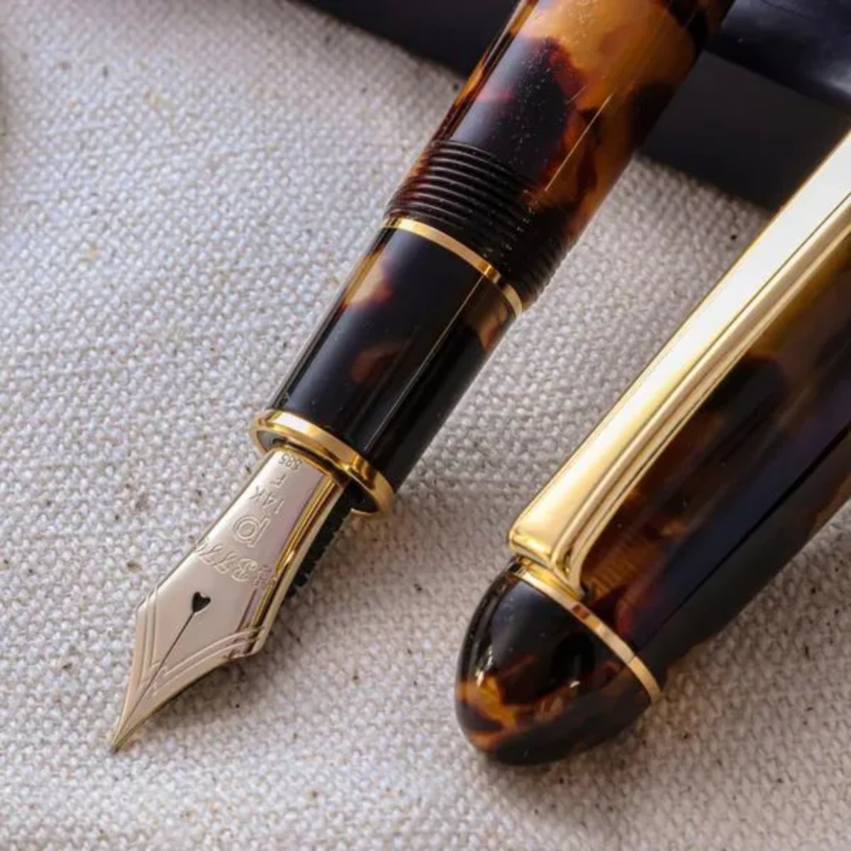 Caneta Tinteiro Platinum 3776 Century - Classic Tortoise -M Livraria Skilo