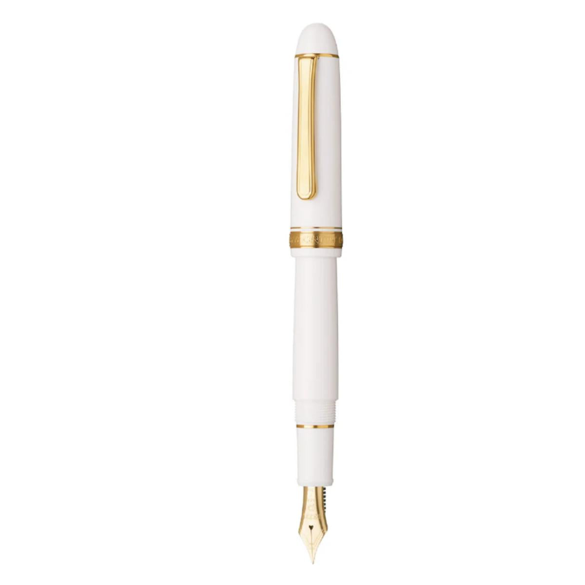 Caneta Tinteiro Platinum 3776 Century - White & Gold - M Platinum