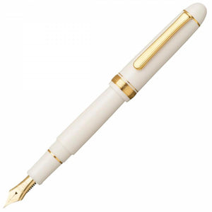 Caneta Tinteiro Platinum 3776 Century - White & Gold - M