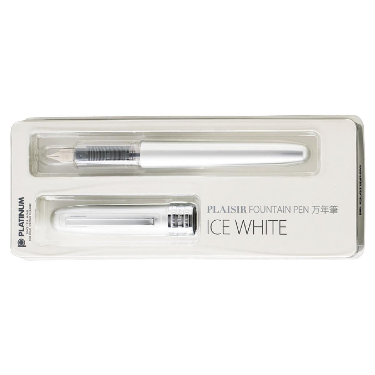 Caneta Tinteiro Platinum Plaisir - 0.3 Ice White Platinum