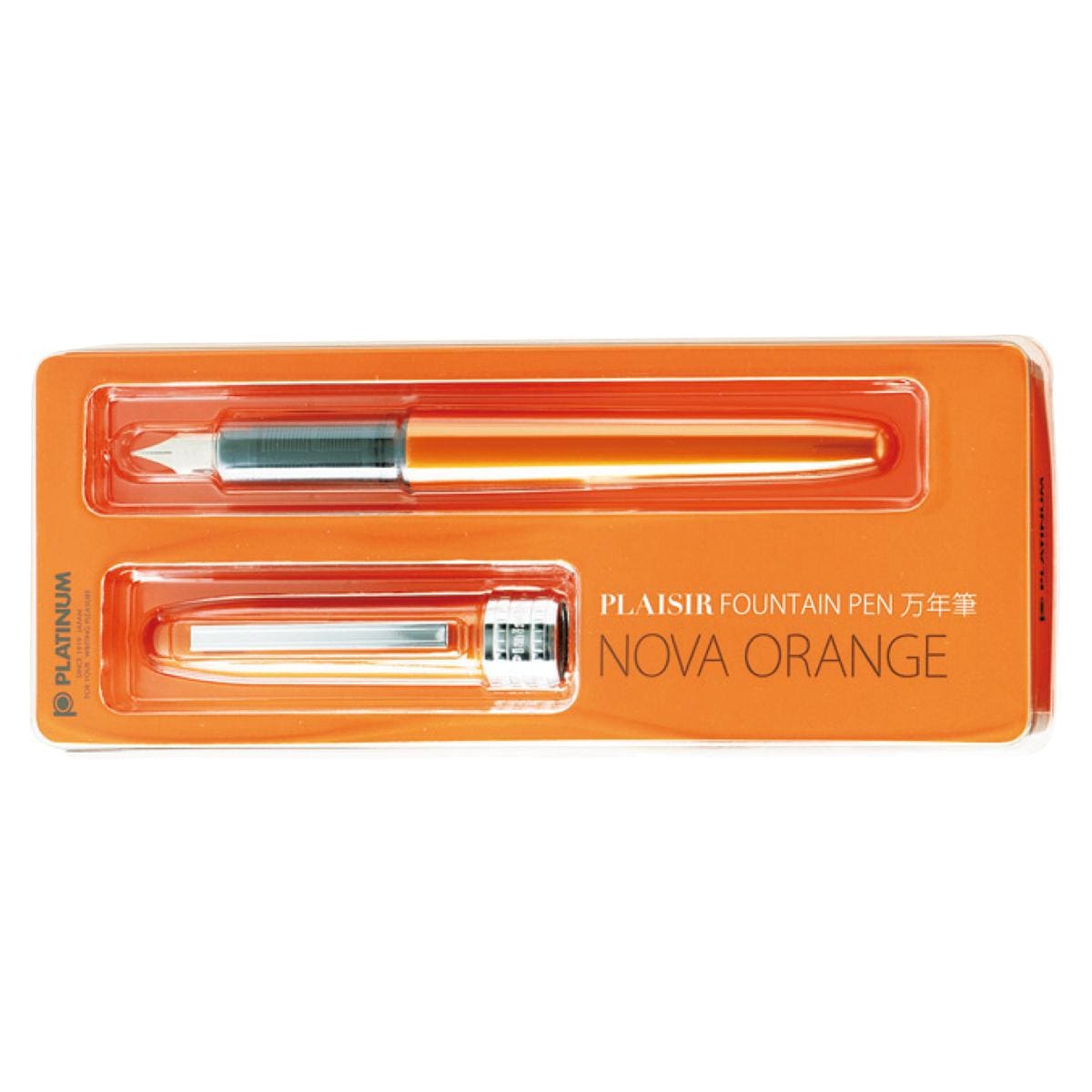 Caneta Tinteiro Platinum Plaisir - 0.3 Orange Platinum
