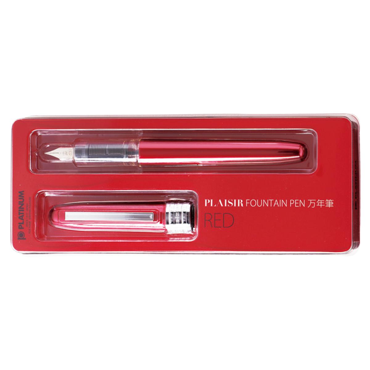 Caneta Tinteiro Platinum Plaisir - 0.5 Red Platinum