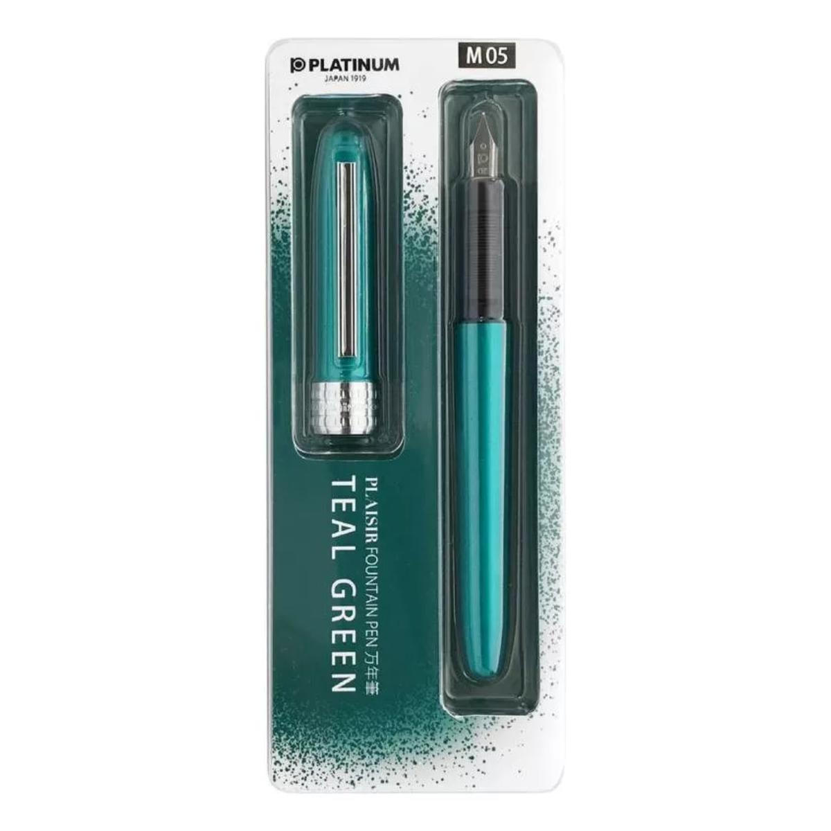 Caneta Tinteiro Platinum Plaisir - 0.5 Teal Green Platinum