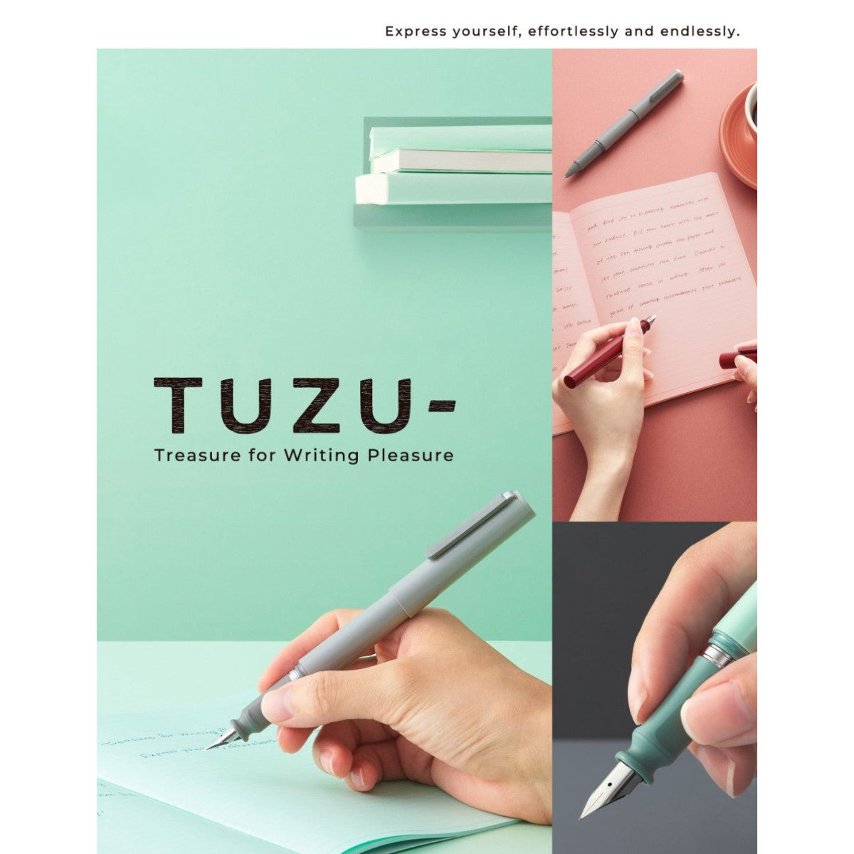 Caneta Tinteiro Sailor Tuzu Adjust - Gray - M Sailor