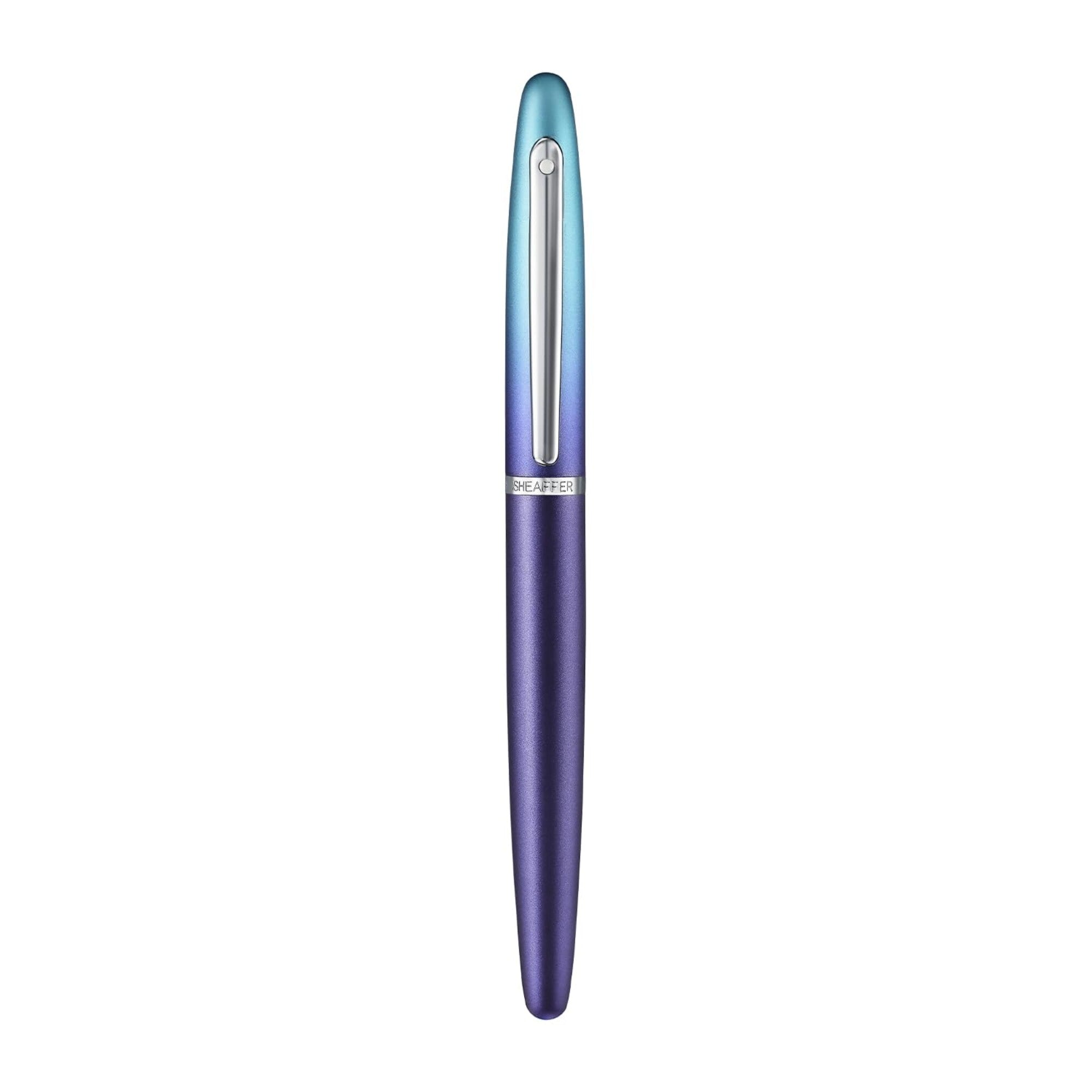 Caneta Tinteiro Sheaffer Expressions VFM - Degradê Azul e Perolado - M Sheaffer