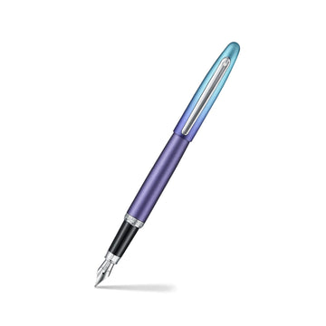 Caneta Tinteiro Sheaffer Expressions VFM - Degradê Azul e Perolado - M Sheaffer