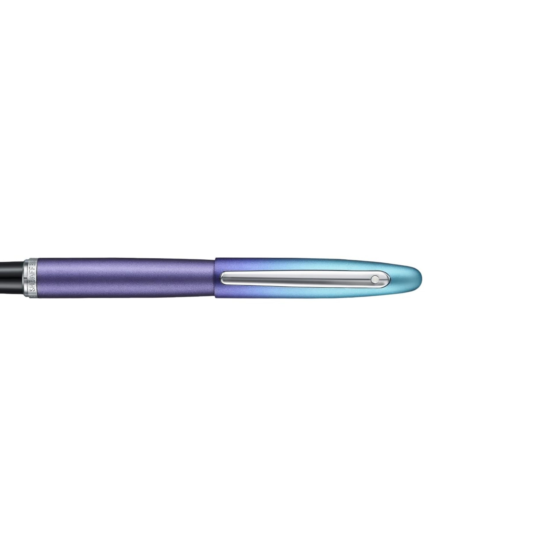 Caneta Tinteiro Sheaffer Expressions VFM - Degradê Azul e Perolado - M Sheaffer