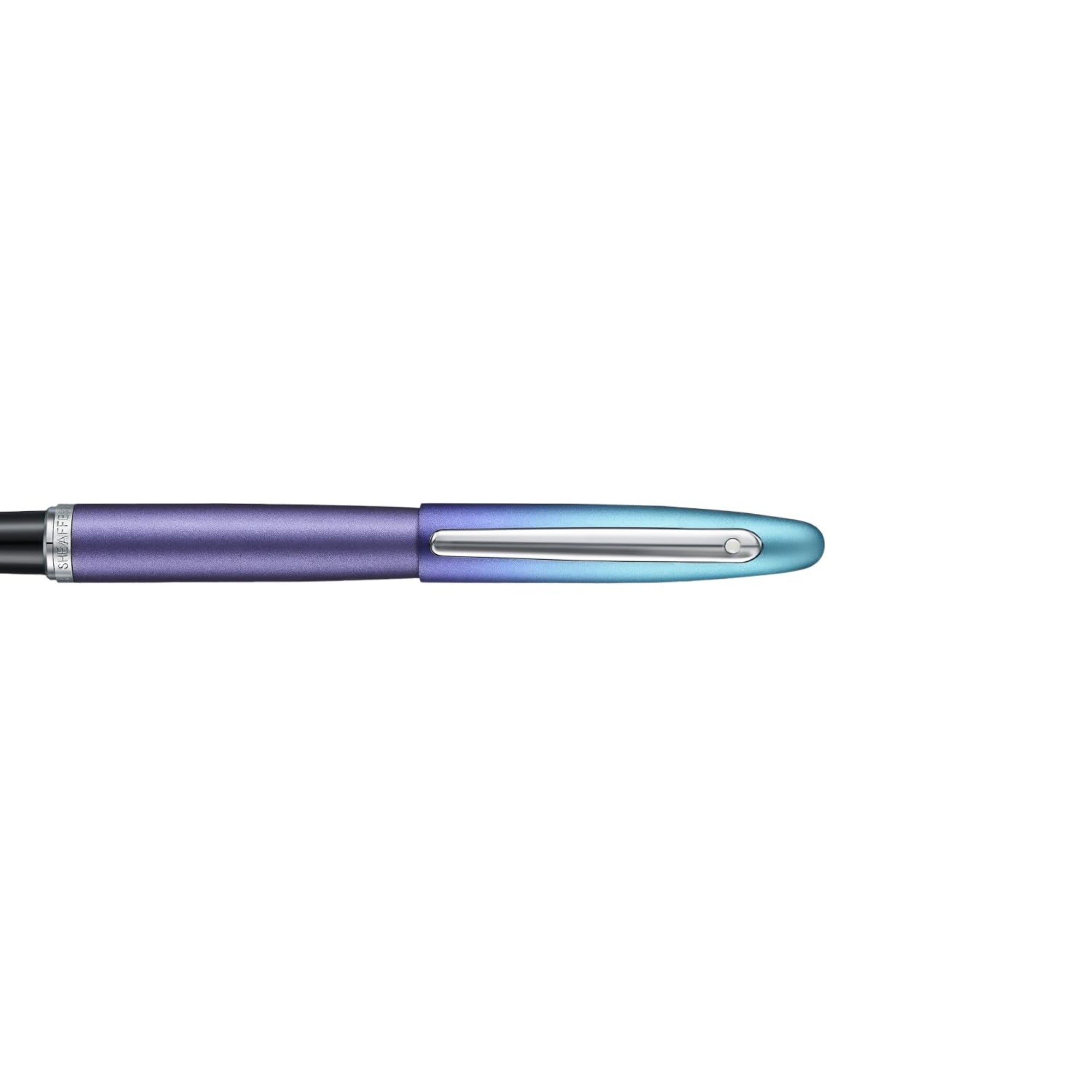 Caneta Tinteiro Sheaffer Expressions VFM - Degradê Azul e Perolado - M Sheaffer
