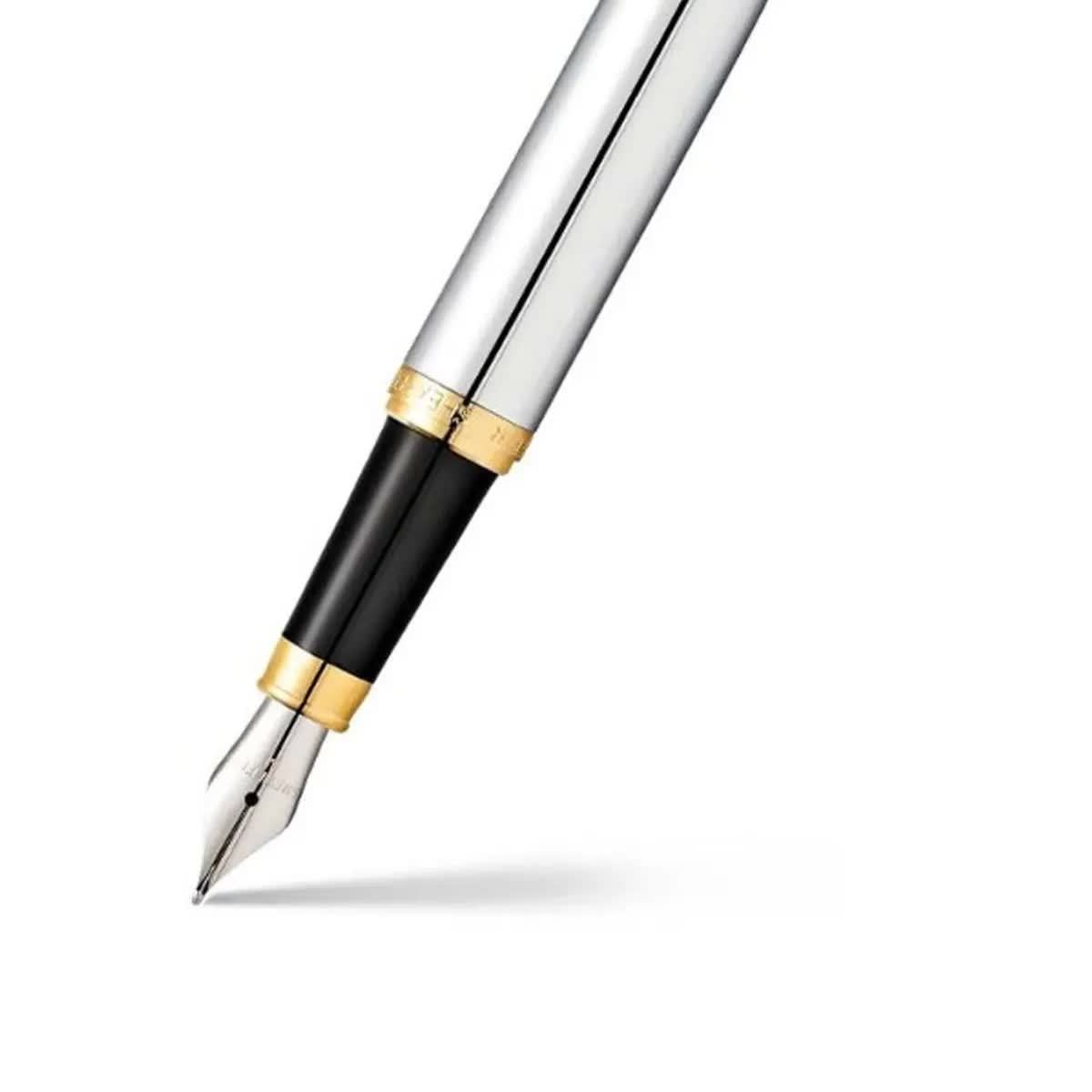 Caneta Tinteiro Sheaffer VFM - Chrome and Gold Sheaffer