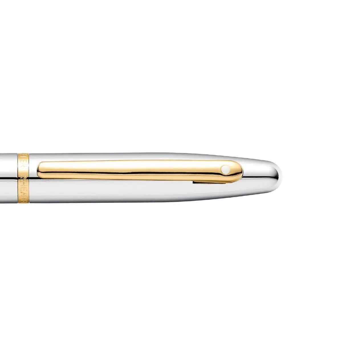 Caneta Tinteiro Sheaffer VFM - Chrome and Gold Sheaffer
