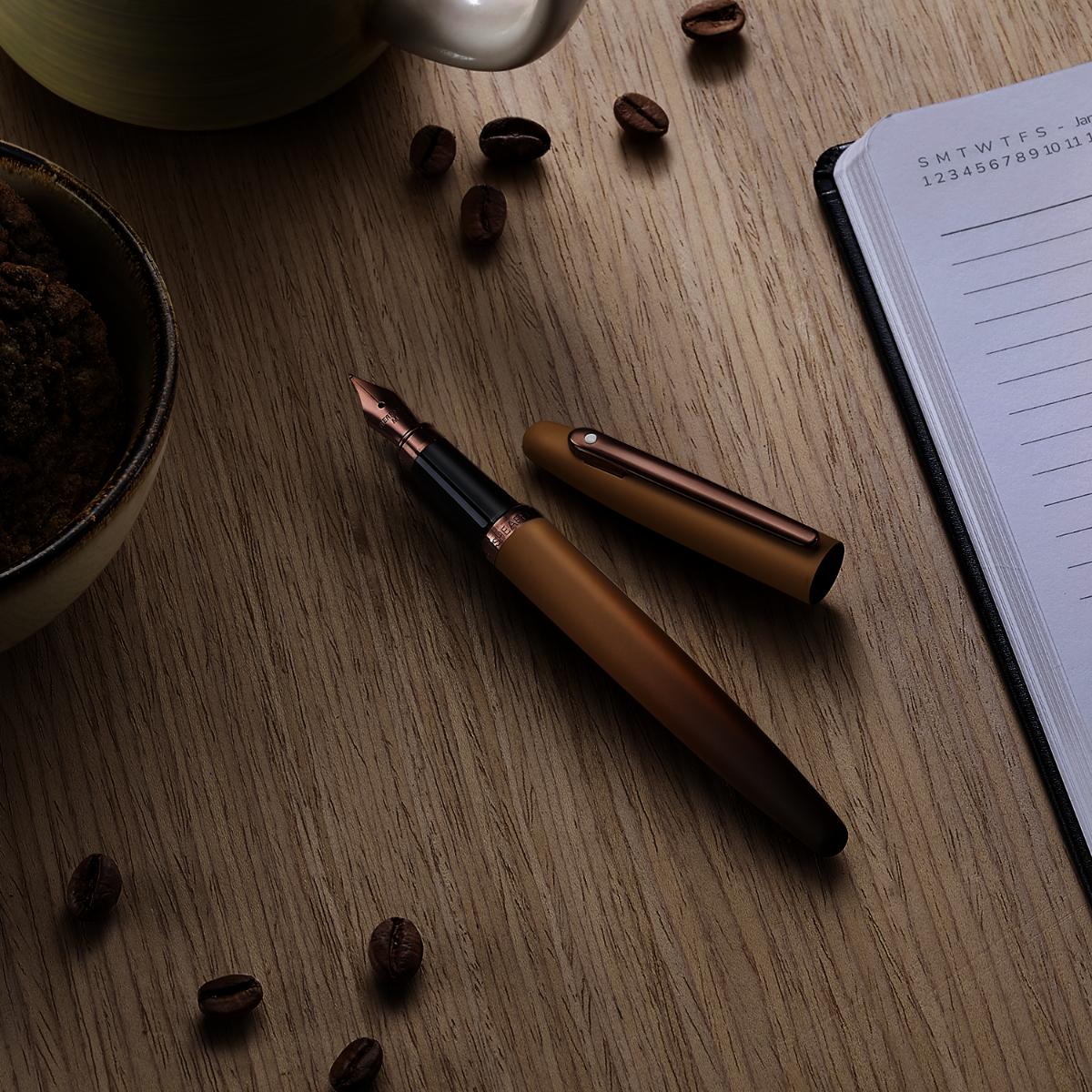Caneta Tinteiro Sheaffer VFM - Coffee Edition Livraria Skilo