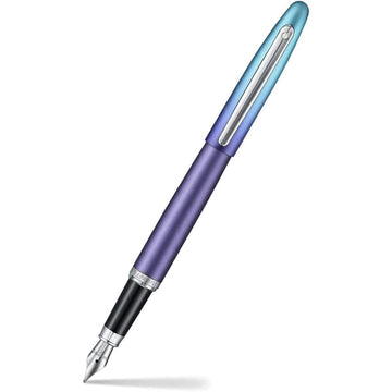 Caneta Tinteiro Sheaffer VFM Expressions - Degradê Azul Perolado Livraria Skilo