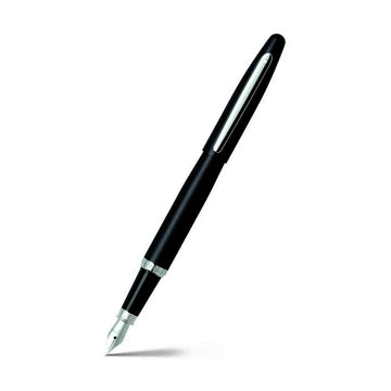 Caneta Tinteiro Sheaffer VFM - Matte Black & Chrome Trims Livraria Skilo