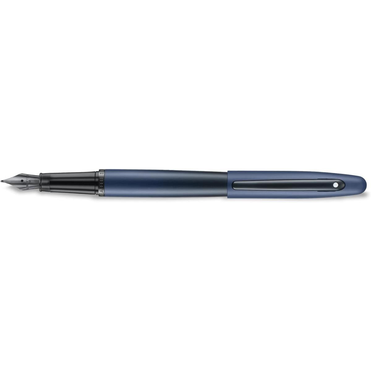 Caneta Tinteiro Sheaffer VFM - Matte Blue & Black Livraria Skilo
