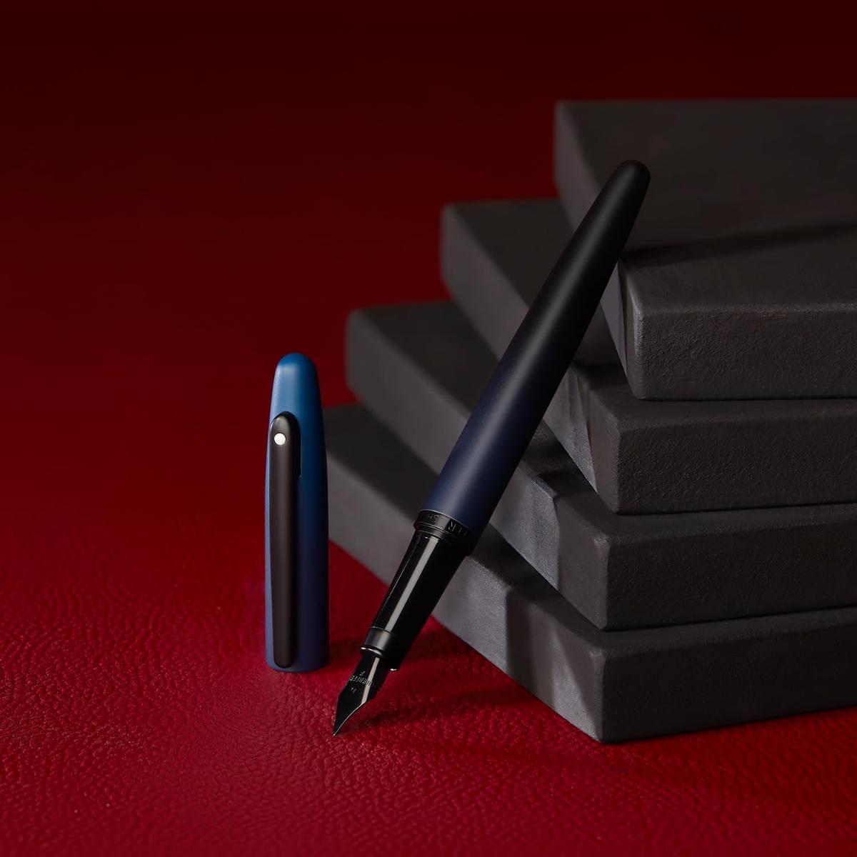 Caneta Tinteiro Sheaffer VFM - Matte Blue & Black Livraria Skilo