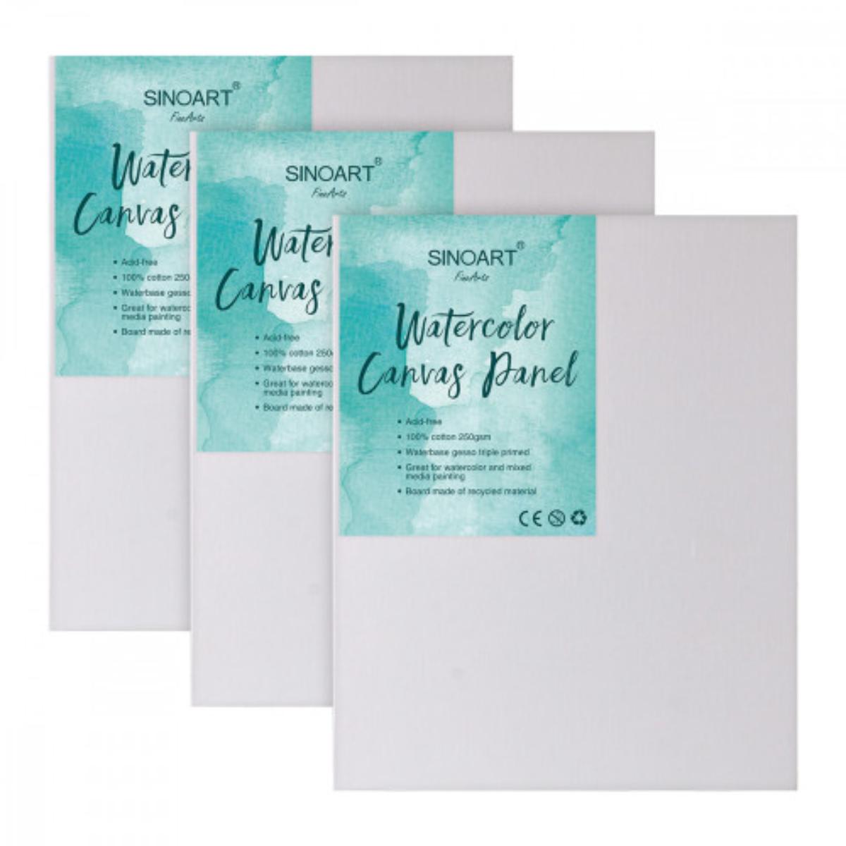 Cartão de Tela Para Aquarela 24X30cm - Sinoart Sinoart