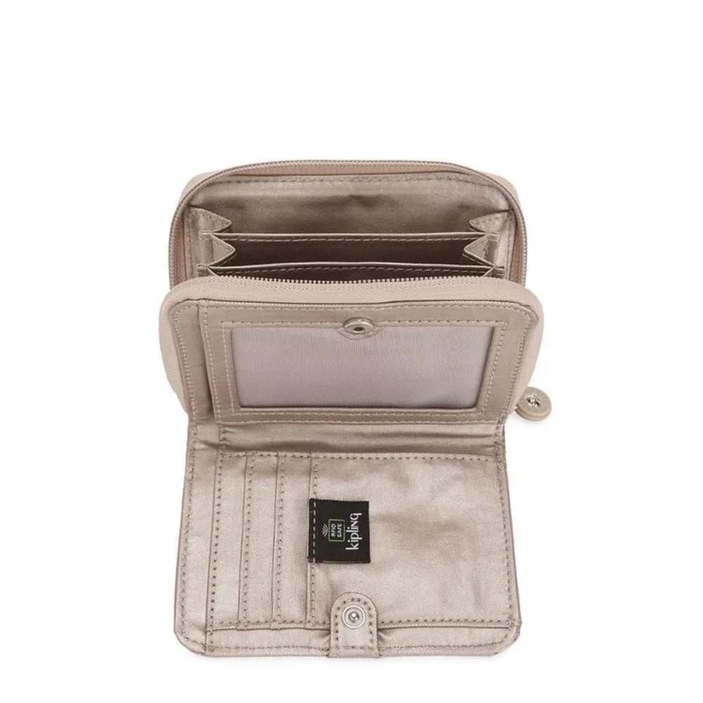 Carteira Kipling Money Love - Gold Metallic Glow Kipling
