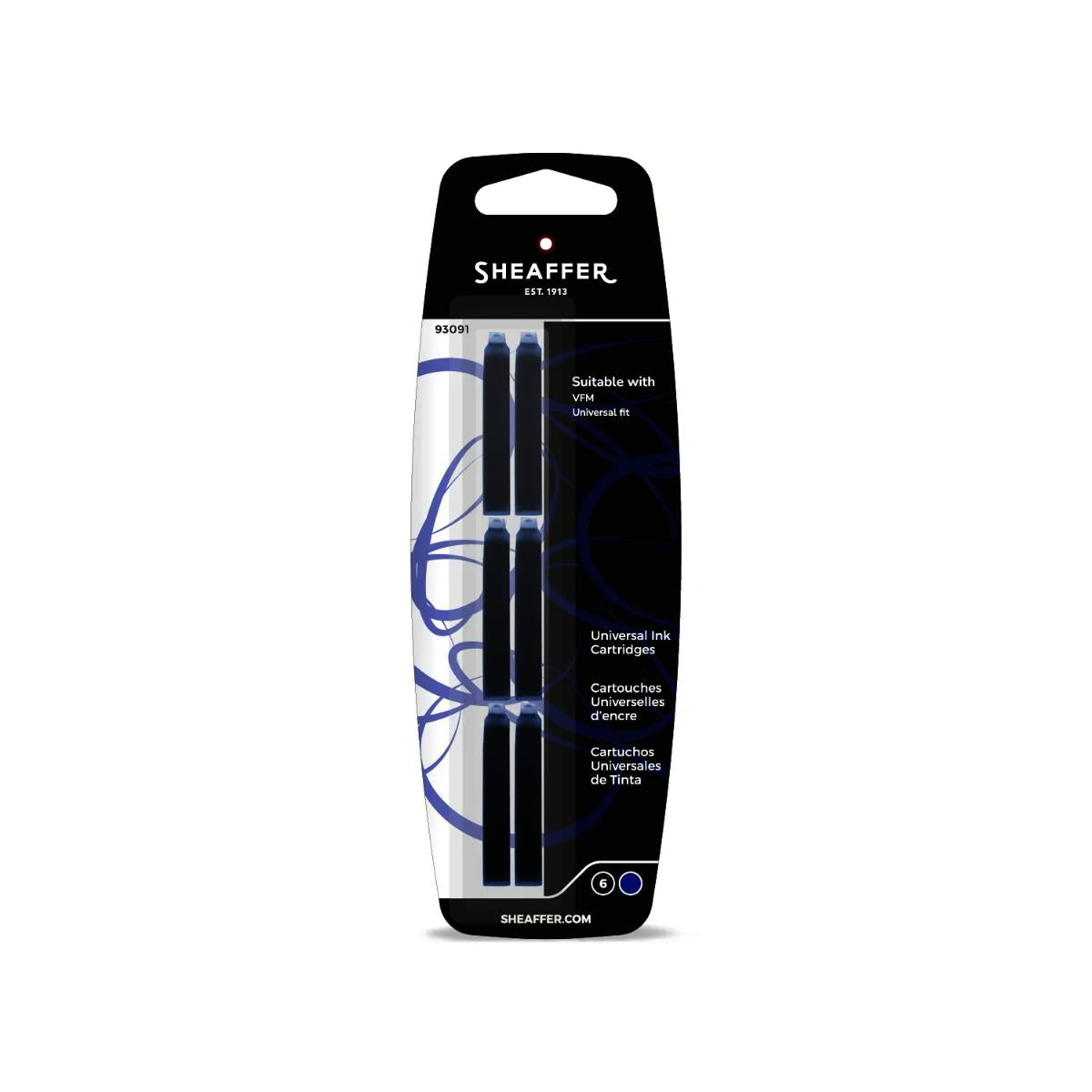 Cartucho de Tinta Para Caneta Tinteiro Sheaffer VFM - Blue Sheaffer