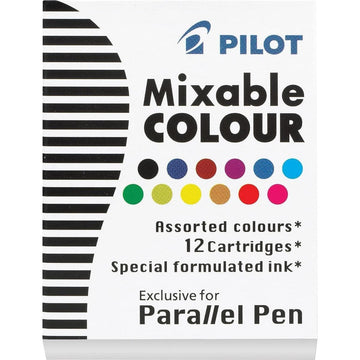 Cartucho de Tinta Pilot - Parallel Pen IC-P3-AST - 12 Cores Pilot
