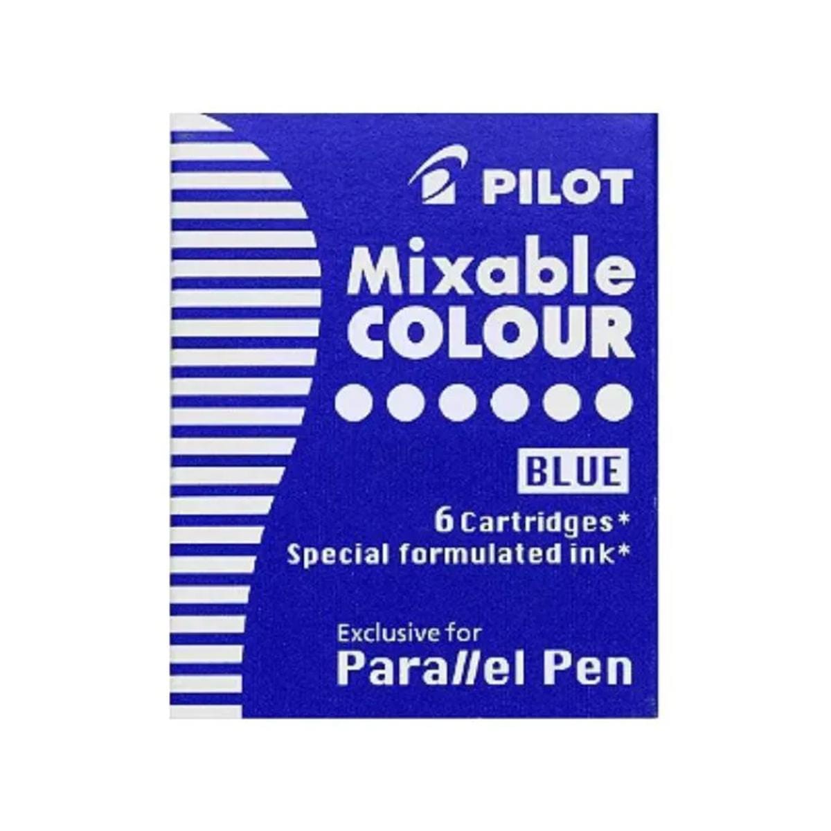 Cartucho de Tinta Pilot  Parallel Pen ICP3S6 - Cores Azul Pilot