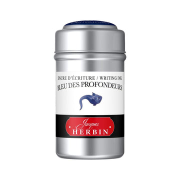 Cartucho Para Caneta Tinteiro Herbin Bleu des Profondeurs - 6 Refis Jacques Herbin