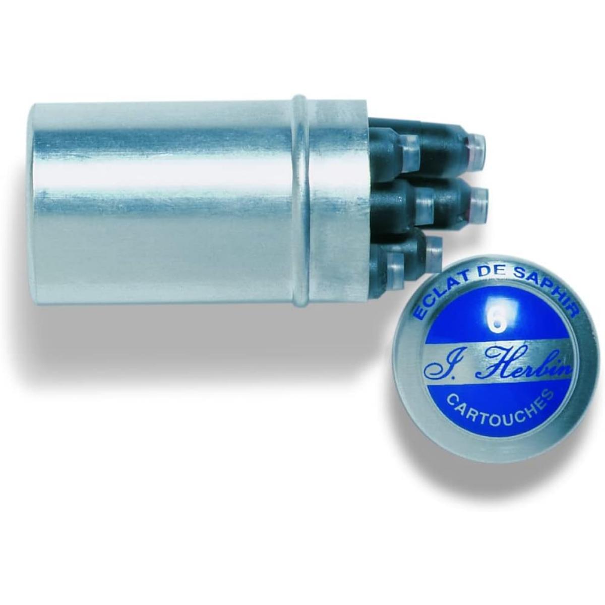 Cartucho Para Caneta Tinteiro Herbin Violette Pensee - 6 Refis Jacques Herbin