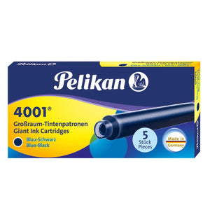 Cartucho para Caneta Tinteiro Pelikan 4001 GTP/5 Azul Preto