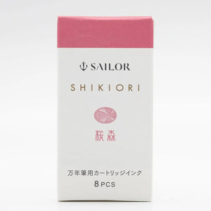 Cartucho Para Caneta Tinteiro Sailor Shikiori - Sakura-Mori - C/8