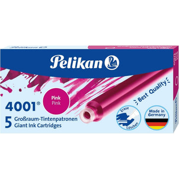 Cartucho Pelikan 4001 - Internacional GTP5 (Longo) - Rosa Pelikan
