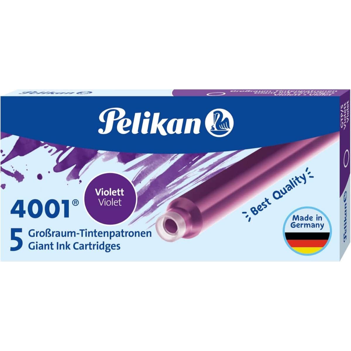 Cartucho Pelikan 4001 - Internacional GTP5 (Longo) - Violeta Pelikan