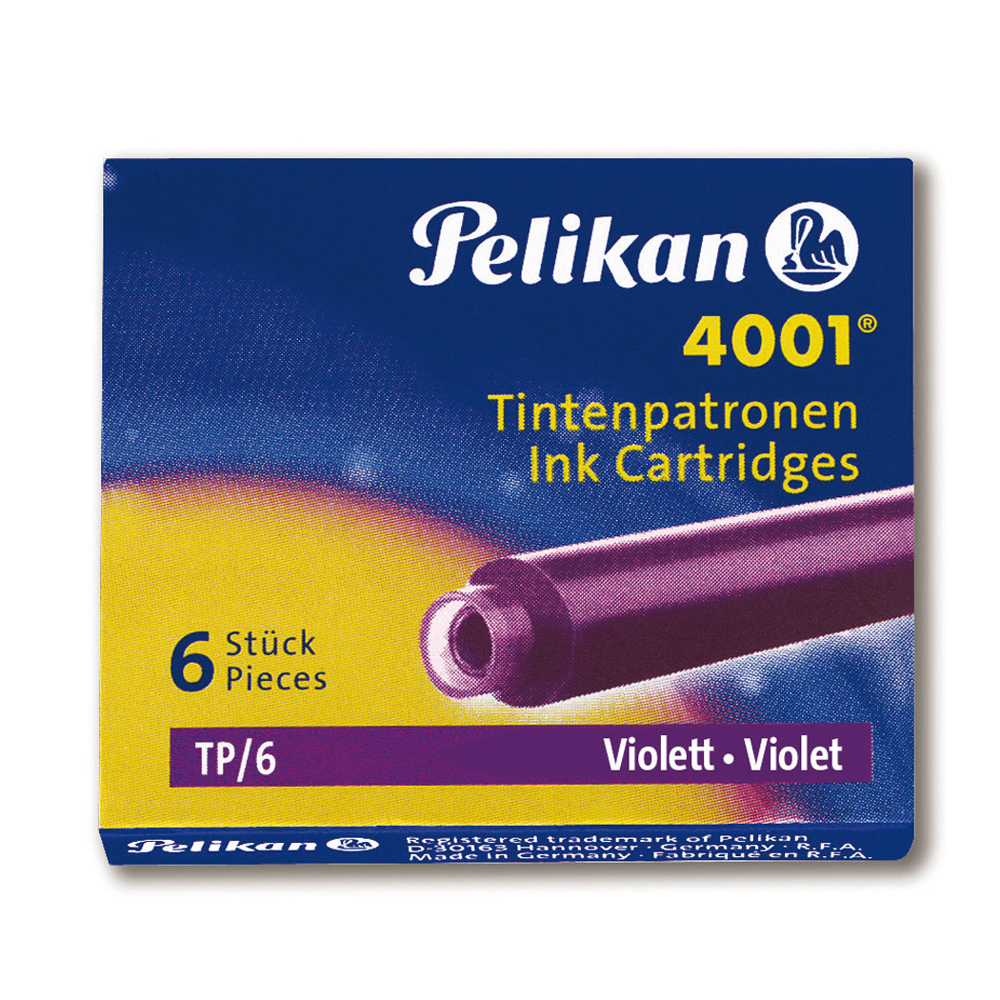Cartucho Pelikan 4001 - TP6 (Internacional Curto) - Violet Pelikan