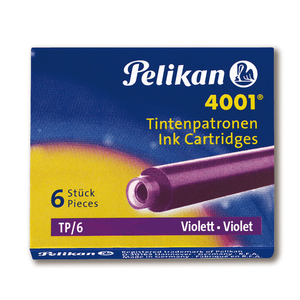 Cartucho Pelikan 4001 - TP6 (Internacional Curto) - Violet