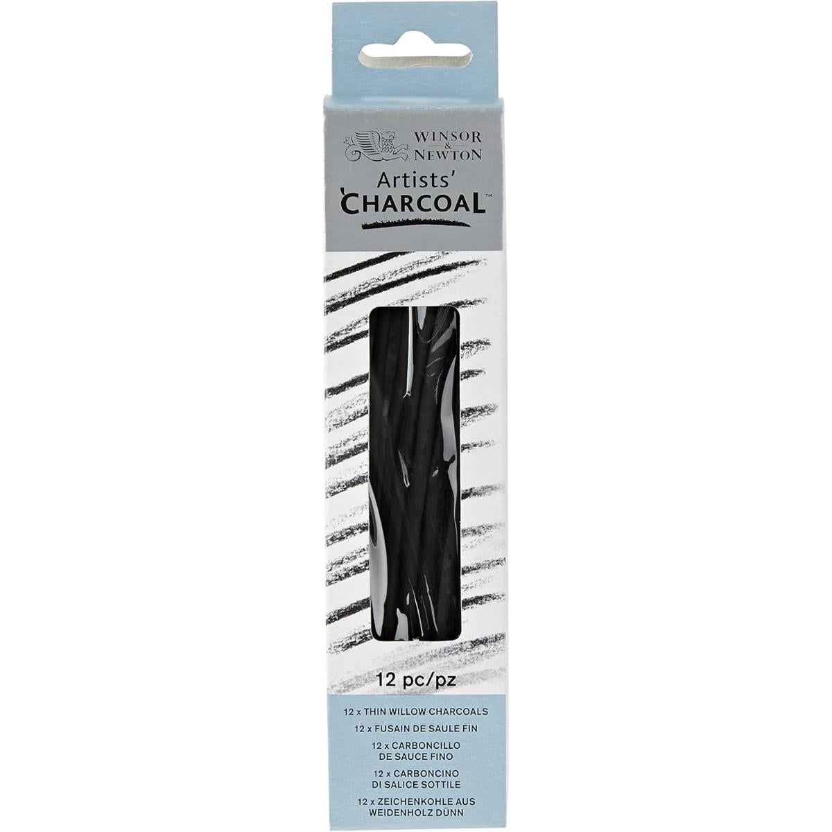 Carvão Para Desenho Winsor & Newton - Fino - Cx com 12 Winsor & Newton