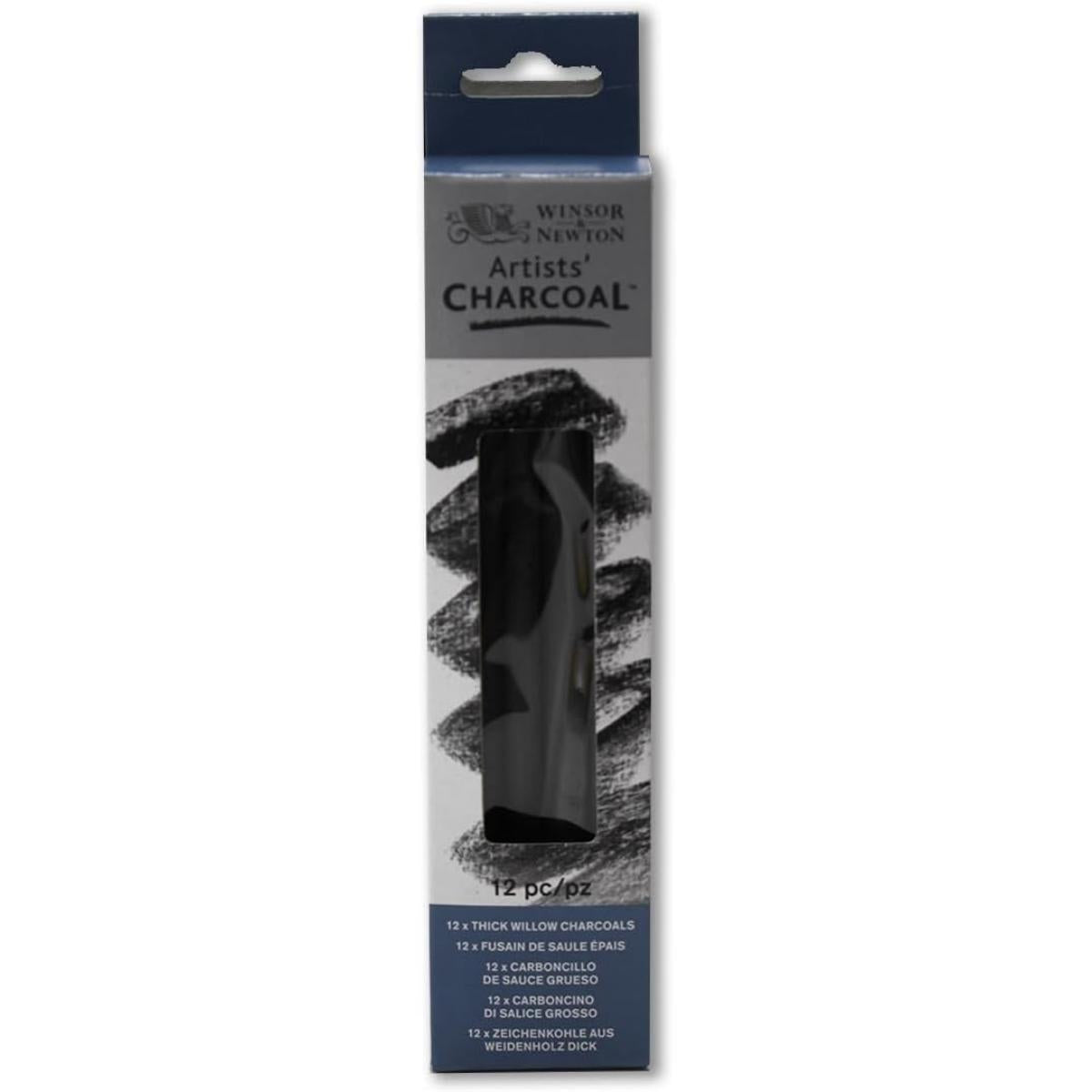 Carvão Para Desenho Winsor & Newton - Grosso - Cx com 12 Winsor & Newton