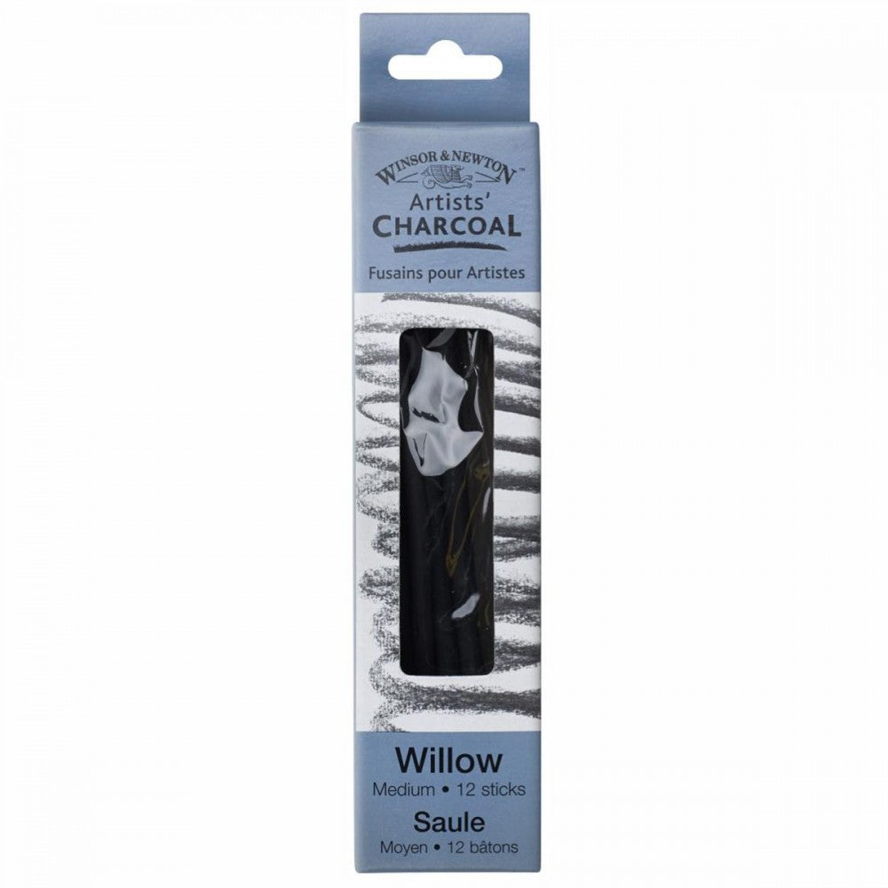 Carvão Para Desenho Winsor & Newton - Medio - Cx com 12 Winsor & Newton