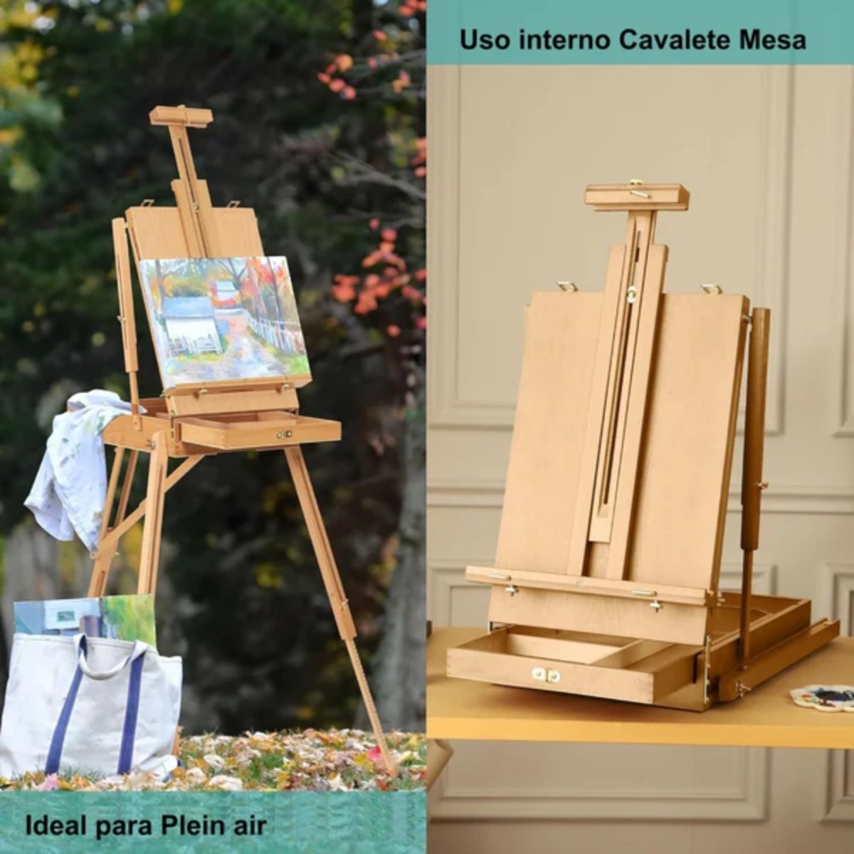 Cavalete de Campo Estúdio Francês Sinoart E0011 - Grande Sinoart