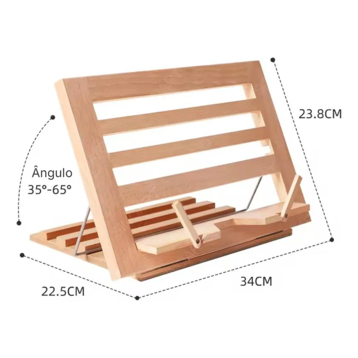 Cavalete de Mesa Sinoart - Ajuste de Inclinação e Suporte de Leitura Livraria Skilo