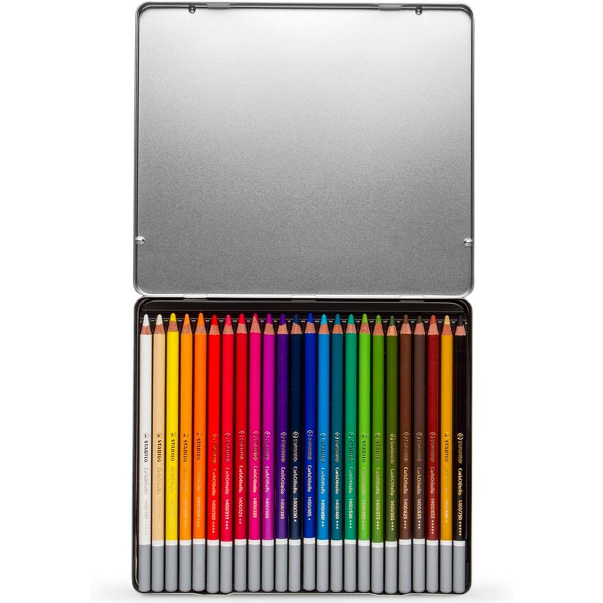 Lápis De Cor Pastel Aquarelável Stabilo CarbOthello - 24 Cores