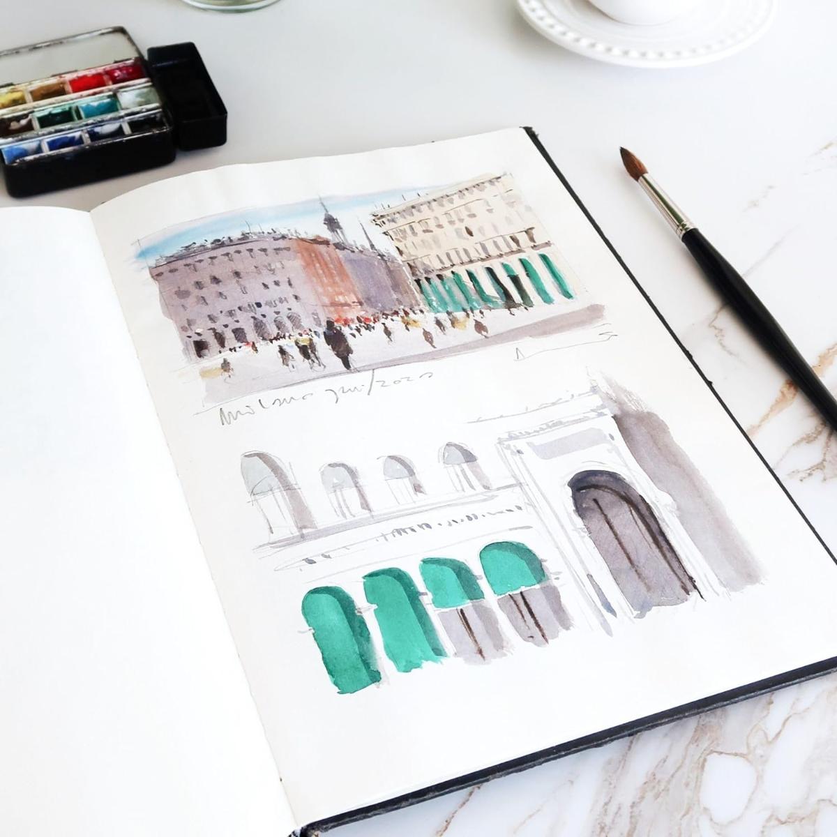 Sketchbook Hahnemühle A4 - 120g/m - 62 Folhas - Caderno de Esboços