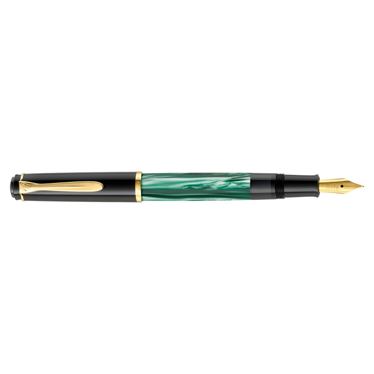 Caneta Tinteiro Pelikan Souverän M200 - Green Marbled - Pena F