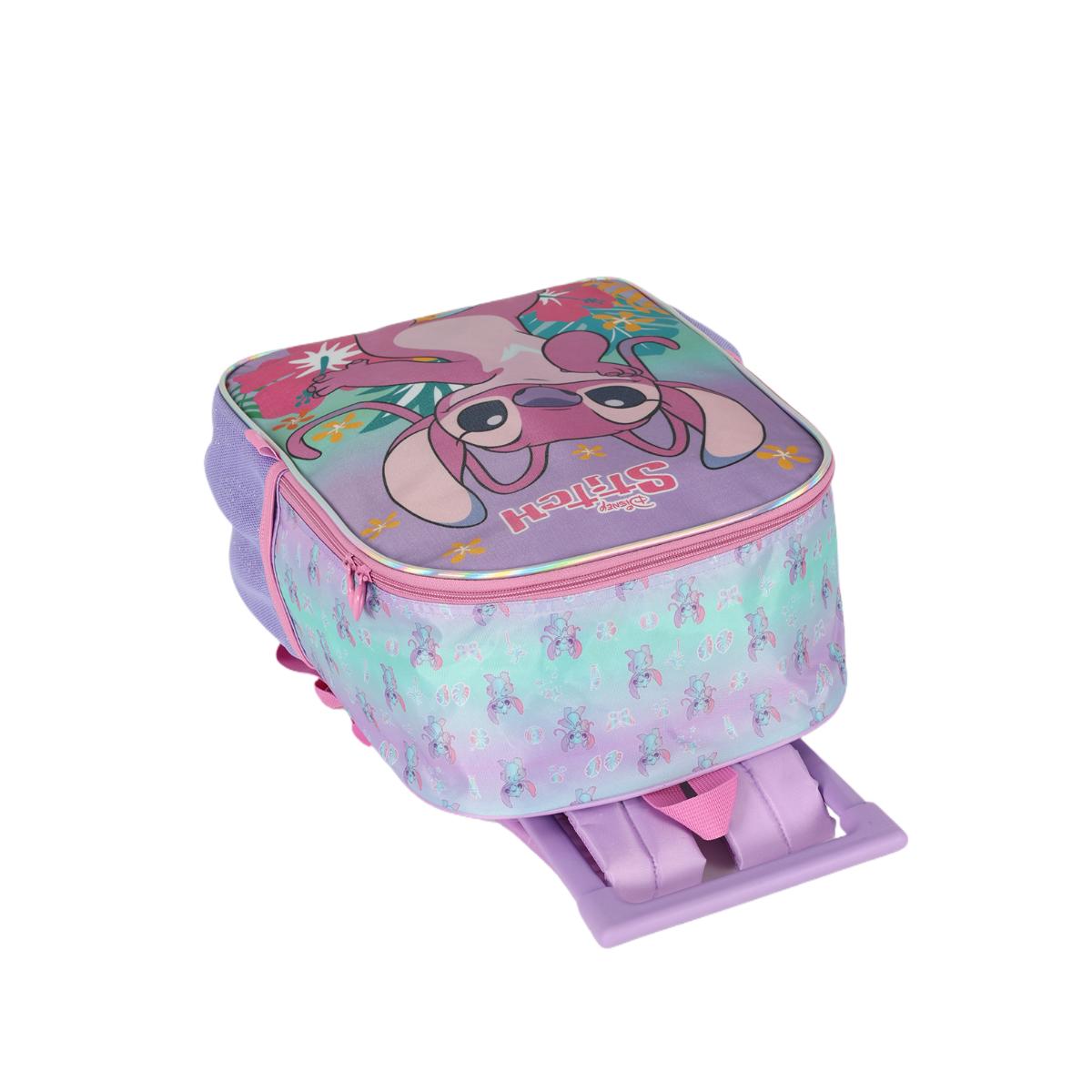 Mochila com Rodas Stitch Angel - Rosa