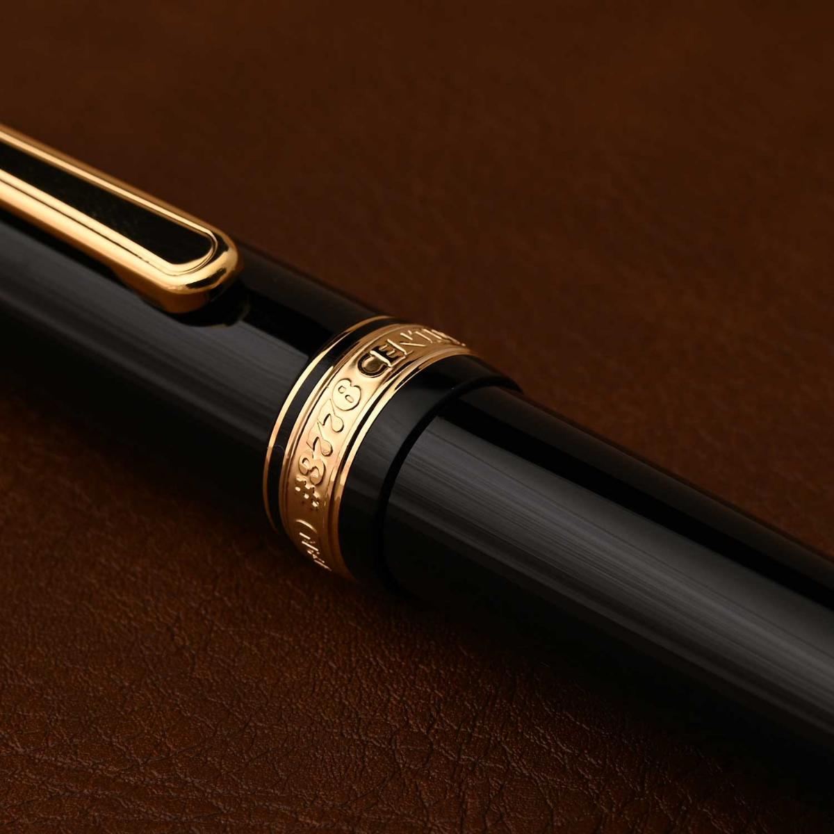 Caneta Tinteiro Platinum Century 3776- Black Gold - Pena F