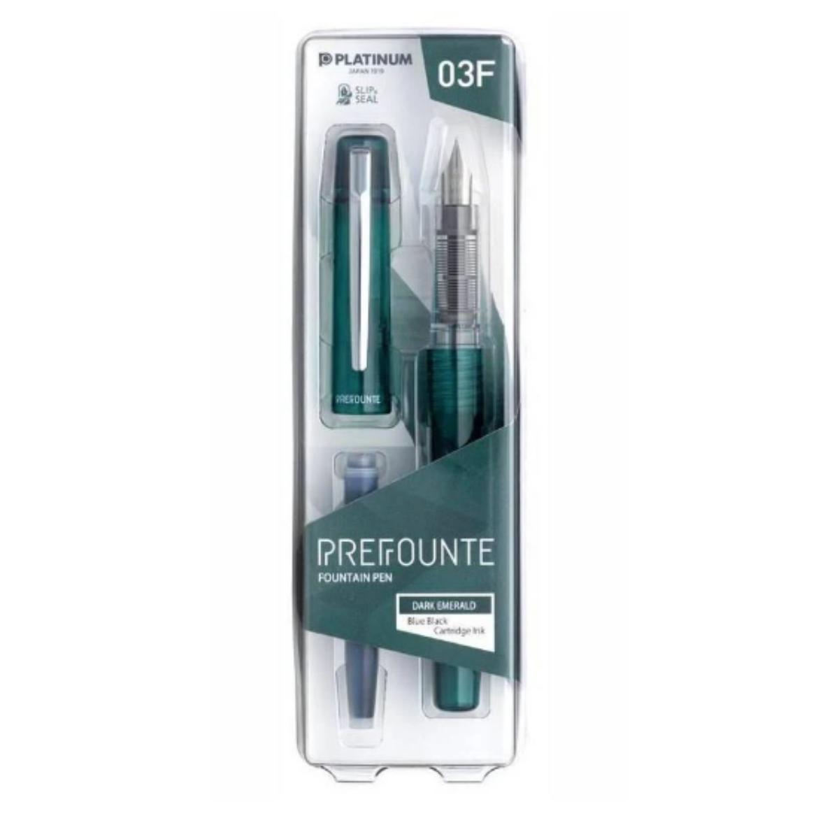 Caneta Tinteiro Platinum Prefounte 0,3 - Dark Emerald