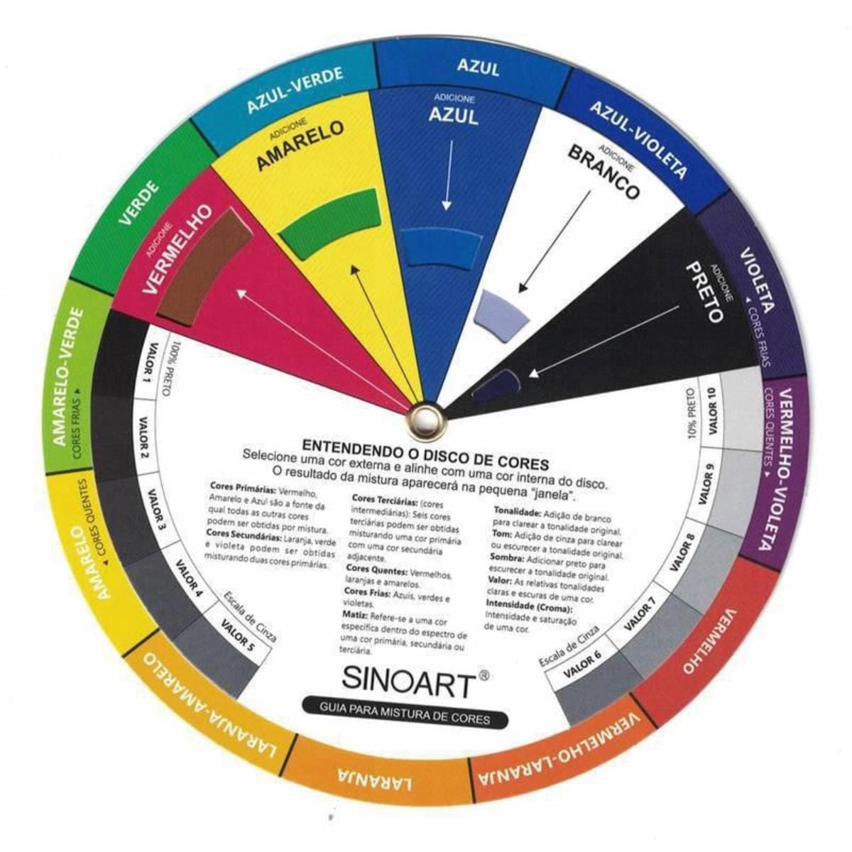 Círculo Cromático Grande 23cm-  Sinoart Sinoart