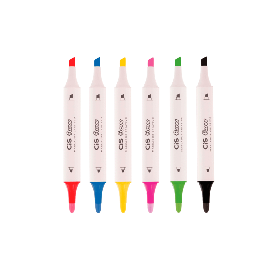 Cis Flow Marcador Criativo - Estojo 36 Cores Cis