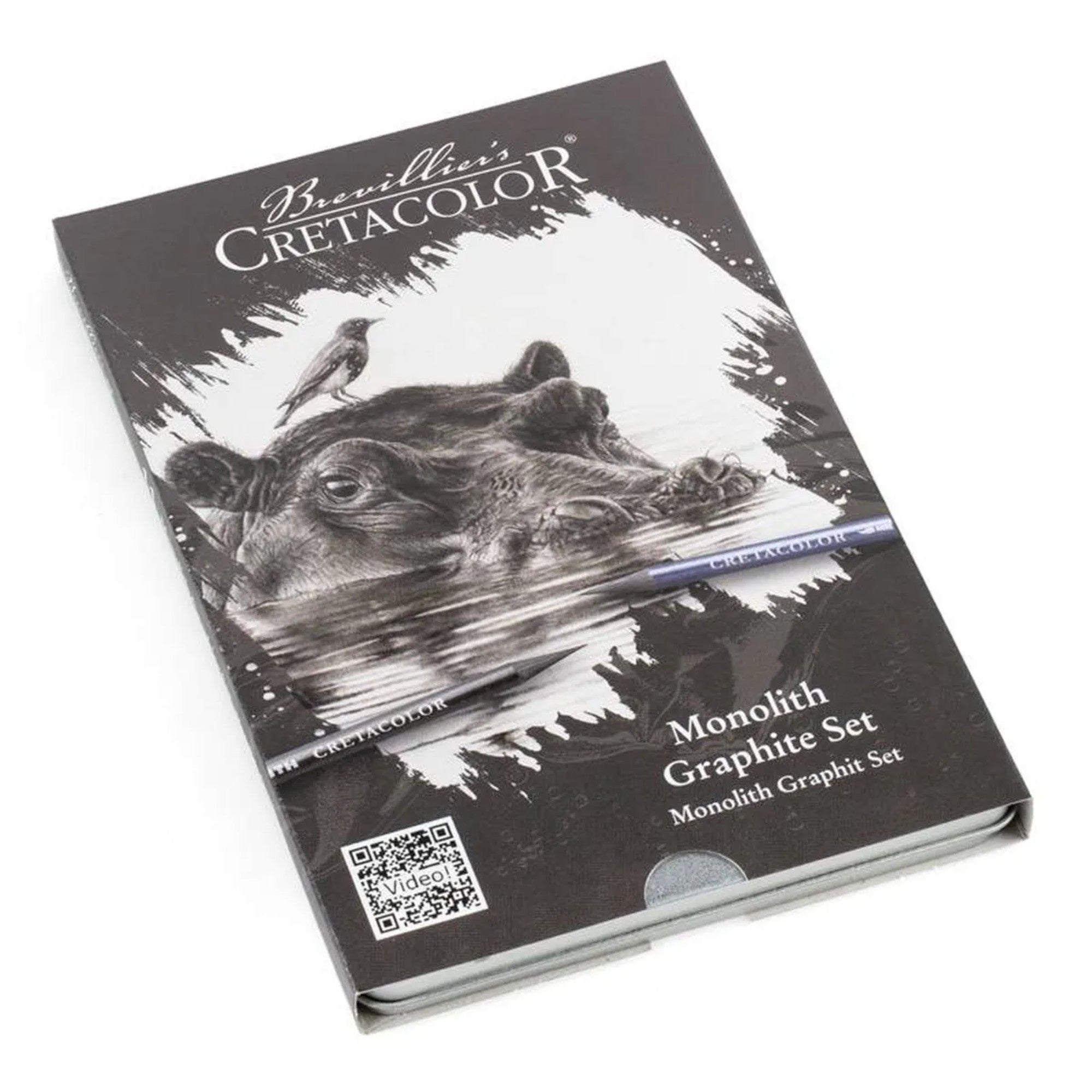 Conjunto Cretacolor Monolith Graphite - Lata Hippo - 11 Peças Cretacolor