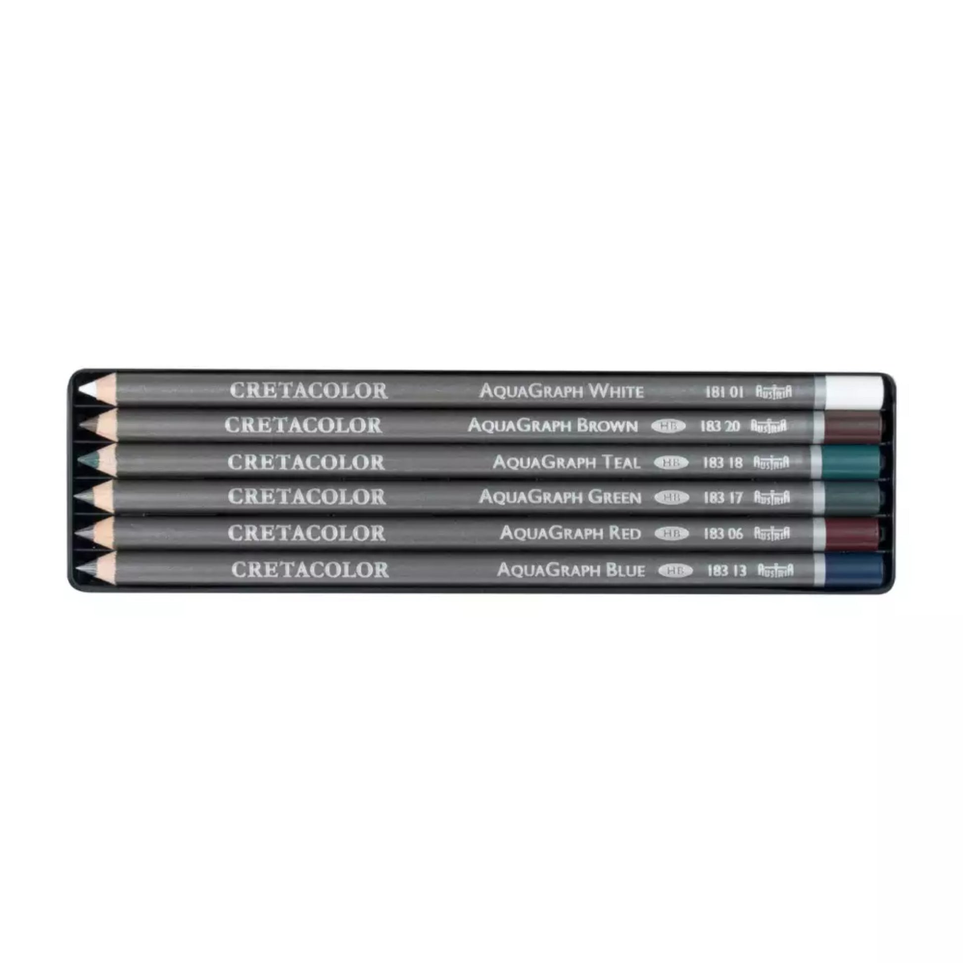Conjunto de Lápis Grafite Aquarelavel Cretacolor AquaGraph  - 6 Itens Cretacolor