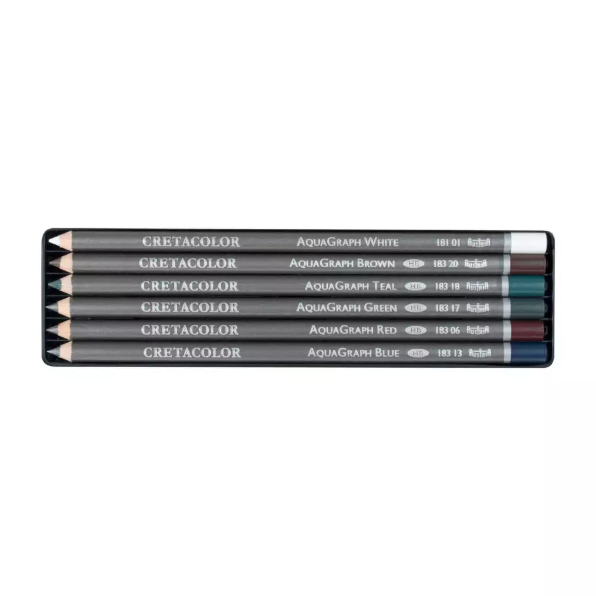 Conjunto de Lápis Grafite Aquarelavel Cretacolor AquaGraph  - 6 Itens Cretacolor